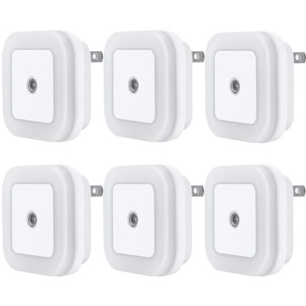 LED Night Light Lamp with Smart Sensor Dusk to Dawn Sensor 6 Pack